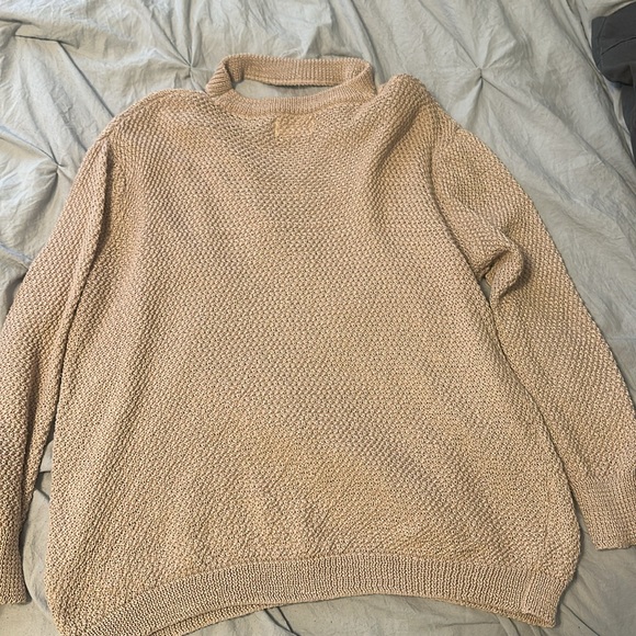 Dreamers Sweater Dry Goods Light Pink Medium Choker Neck - Picture 3 of 4